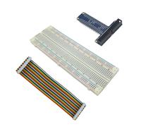Kit 1 Framboise Pi 40 broches GPIO carte d'extension + MB-102 platine de prototypage PCB carte à pain + GPIO câble adaptateur pour Orange Pi pour Arduino UNO