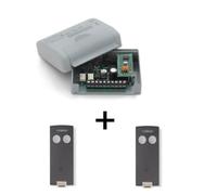 Kit 1 mini-récepteur + 2 télécommandes 2 canaux S504 / 433Mhz - CARDIN