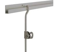 Kit 1 rail 2m + 2 tiges 1,5m + 4 crochets alu argent DUVAL 43 0102 4120 Noir G