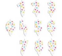 Kit 10 bougies anniversaire chiffres