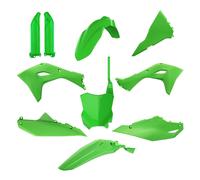 Kit 10 Carénages POLISPORT Verts Pour Kawasaki 450 KX 2024-2025