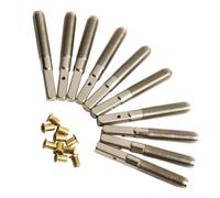 Kit 10 Chevilles Métal Lyre avec Accordage - Outils Installation Cordes Lisse Bavures pour Harpe Celtique Débutant Pro 4.1cm(Tuning Pin Nail)