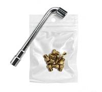 Kit 10 Injecteurs pour gaz Laiton 0.5-1.02mm Incluse Kit 10 Injecteurs | Laiton massif, résiste haute température, clé socket incluse, tailles variées, installation rapide