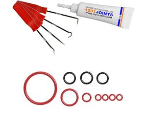 KIT 10 JOINTS ENTRETIEN GROUPE DE BRASSAGE VALVE SUPPORT DE SORTIE MACHINE À CAFÉ REMPLACEMENT COMPATIBLE AVEC SAECO PHILIPS SPIDEM GAGGIA RI EP HD SM SUP ETC… (BROSSE) (CROCHET)