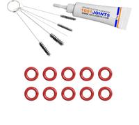 KIT 10 JOINTS ENTRETIEN TUYAU TUBE DE PRESSION 4MM MACHINE À CAFÉ REMPLACEMENT COMPATIBLE AVEC PHILIPS SAECO SPIDEM GAGGIA BOSCH SIEMENS AEG DELONGHI JURA MELITTA MIELE SOLIS KONIG ROTEL NEFF ETC…