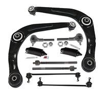Kit 10 Pièces Réparation Train Avant : Triangle + Rotule Axiale + Rotule de Direction + Biellette de Barre Stabilisatrice + Soufflet de Direction compatible pour 206-3521C8 3520W0