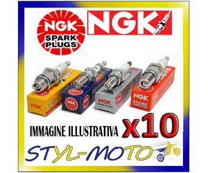 Kit 10 X Bougies D'Allumage NGK SPARK PLUG BP6ES Numéro De Stock 7811