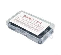 Kit 100 Joints Toriques Caoutchouc Métal Étanches Kit 100 Joints | 100 variées, pour mélange caoutchouc-acier, tailles multiples, usage domestique et auto, stockage pratique