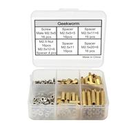 Kit 100 vis & entretoises Laiton M2.5 Geekworm pour Raspberry Pi