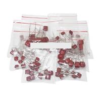 KIT 100PC=10value*10PCS Metallized Polyester Film Capacitors CBB Assortment Kit 100V 10nF ~ 470nF AUOQKQUT