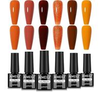 Kit 101 6 Colours Autumn Winter Brown Semi-Permanent Soak-Off UV LED Nail Polish Healthy Long Lasting Manicure 7 ml VERNIS A ONGLES