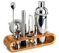 Kit 10PCS Cocktail Shaker Mélangeur Outil Barman En Acier Inoxydable 750ML