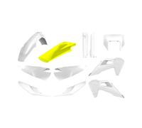 Carrosserie-carenage moto enduro husqvarna 250, 450 te, 250, 350 fe 2020+ blanc-