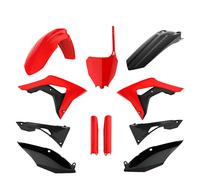 Kit 11 Carènes POLISPORT Rouge/Noir Pour Honda 250 CRF R 2018-2021
