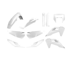 Kit 11 Carènes POLISPORT Blanches Pour Husqvarna 501 FE 4T 2020-2023