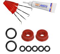 KIT 11 JOINTS ENTRETIEN GROUPE VALVE DE DRAINAGE UNITÉ D'INFUSION PISTON PERCOLATION BEC D'ADMISSION TUBE MACHINE A CAFÉ REMPLACEMENT COMPATIBLE AVEC JURA IMPRESSA AEG KRUPS ETC… (CROCHET)