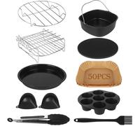 Kit 11 Pièces Accessoires Friteuse Air Sans BPA Cosori Ninja Max Pro 5,5-10,8 L Airfryer XXL