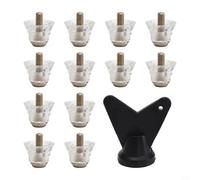 Kit 12 Crampons Universels avec pour Foot Kit 12 Crampons Universels | Filetage 5mm standard, compatible toutes , anti-dÃ©rapant, plastique , mÃ©tal rÃ©sistant(16mm)