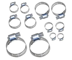 KIT 12CS Assortiment de 12 Colliers de serrage acier largeur 8 mm| Boutté