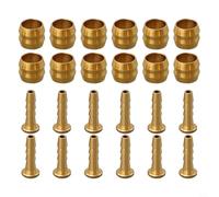 Kit 12PCS Olive Laiton Insert Frein Disque BH59 | Olive en laiton pur, insert acier, compatible hose BH90, montage pour précis CNC, anti-fuite garanti(BH59)