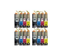 Kit 16 cartouches d'encre compatibles LC3211 pour Brother DCP/MFC (BK/C/M/Y, 4x chacun) - Go Inks