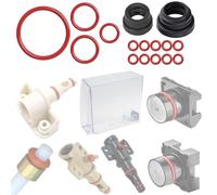 KIT 16 JOINTS ENTRETIEN GROUPE D'EXTRACTION VANNE DE SORTIE RÉSERVOIR D'EAU TUYAU DE PRESSION MACHINE À CAFÉ REMPLACEMENT COMPATIBLE AVEC PHILIPS SAECO GAGGIA SPIDEM RI EP HD SM SUP ETC… (BROSSE)