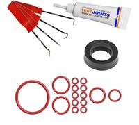 KIT 16 JOINTS ENTRETIEN PERCOLATEUR SOUPAPE DE SUPPORT RÉSERVOIR D'EAU TUYAUX DE PRESSION MACHINE À CAFÉ REMPLACEMENT COMPATIBLE AVEC SIEMENS BOSCH SOLIS SATRAP TURMIX ETC… (CROCHET)