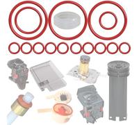 KIT 16 JOINTS ENTRETIEN RÉSERVOIR D'EAU FLOWMETER DÉBITMÈTRE THERMOBLOCK GROUPE D'INFUSION TUYAU MACHINE A CAFÉ REMPLACEMENT COMPATIBLE AVEC DELONGHI EABI EAM ECA ESAM PHILIPS HD5720 AEG