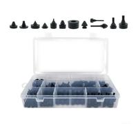 Kit 160 Caoutchouc Pare-Chocs Auto Kit 160 Caoutchouc Pare-Chocs | 160 assorties, formes rondes et carrées, pour réparations générales et entretien auto quotidien