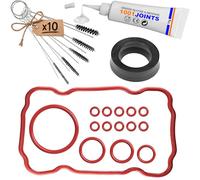KIT 17 JOINTS ENTRETIEN CHAUDIÈRE THERMIQUE RÉSERVOIR D'EAU GROUPE SOUPAPE BEC D’ÉCOULEMENT MACHINE À CAFÉ REMPLACEMENT COMPATIBLE AVEC KRUPS SPIDEM SOLIS AMAROY TCHIBO SAECO ETC… (BROSSE)