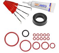 KIT 17 JOINTS ENTRETIEN INFUSEUR PISTON GROUPE MACHINE À CAFÉ REMPLACEMENT COMPATIBLE AVEC SAECO INCANTO ODEA TALEA PRIMEA XELSIS SYNTHIA ETC… (CROCHET)