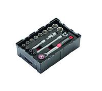 KIT 17 PCS. SOCKET SET 1/4"