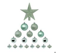 Atmosphera - Kit de 18 Boules de noël Vert Amande