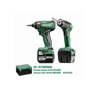 Hikoki Perceuse-visseuse DS18DD+ et visseuse à choc WH18DD – KC18DDWAZ