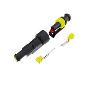 Kit 2-5 fiches de fil étanches à 2 broches 1/2/3/4/5/6 broches adaptées aux connecteurs étanches automobiles(1PIN,5Set)