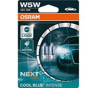 Osram Ampoule halogène feu clignotant 2825CBN-02B W5W 12V Cool Blue Intense Kit 2