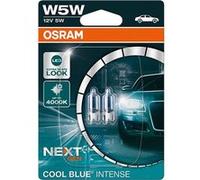 Paire Lampes Emplacement Osram W5W Cool Blue Compatible pour Voiture