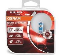 Kit 2 Ampoules Halogène auto Osram NIGHT BREAKER® LASER H11 12V 64211NL-HCB G