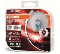 Kit 2 ampoules Halogène auto Osram NIGHT BREAKER® LASER H7 12V 64210NL-HCB