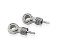 Kit 2 banjos plaquette de frein disque vélo acier inox XLC BP-X10 Formula Argenté