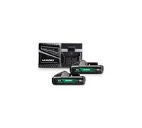 Hikoki Kit batterie et chargeur UC18YFSL - 18V 2x 4,0Ah compact (2 BSL1840M)