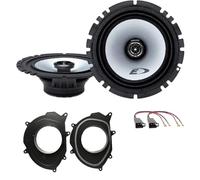 Kit 2 boîtiers Alpine SXE1725S 16,5 pour Renault Clio IV de 2013 à 2021 + 2 supports avant +2 connecteurs