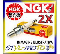 Kit 2 Bougies Ngk Spark Plug Bp6Es Moto Guzzi V 7 Sport / Spezial 700 1973
