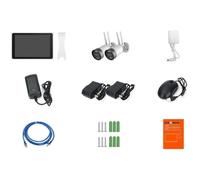 Link2home Kit 2 caméras de surveillance wifi + 1 écran NVR pour intérieur et extérieur