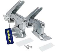 Kit 2 Charniere Porte Refrigerateur Supérieure Inférieure 2 Vis 2 Bouchons