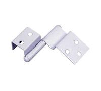 Kit 2 charnières profil de porte droite grises