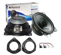 Kit 2 Cosses Haut-Parleurs Phonocar Bicono 100mm Arrière Opel Corsa E Van