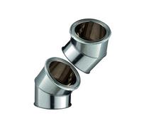 Kit 2 coudes à 45 degrés Inox-Galva Poujoulat Diamètre 150 CHEMINEES POUJOULAT