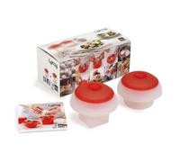 Lékué Kit 2 cuits-œufs Ovo Silicone Platine
