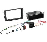 Kit 2-DIN avec vide poche compatible avec Seat/Skoda/VW passif/antenne